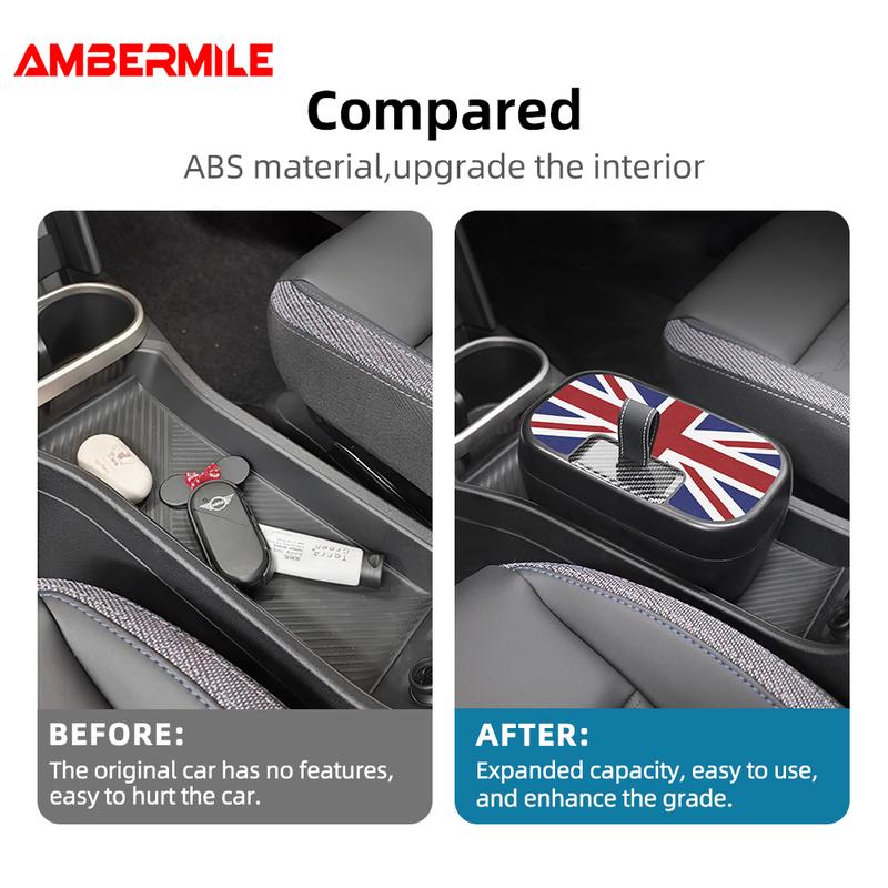 Центральный ящик для хранения для BMW Mini Cooper F65 F66 2024 2025 Центральный подлокотник Ящик для хранения Автомобильные аксессуары