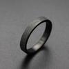Simple 3mm 5mm Woman Men's Couple Black Titanium Ring Matte Finished Finger Ring Jewelry for Male Wedding Bands Gift
