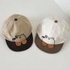 Casual Infant Sun Visor Hat Quick Dry Kids Peaked Caps Spring Cartoon Bear Baby Hat  Boys/girls