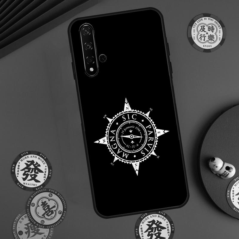 Чехол-компас для Huawei Nova 5T 9 10 SE 7i 8i 11i 12i Y73 Y72 Y61 Y91 Y60 Y70 Y90 P20 P30 P40 Lite