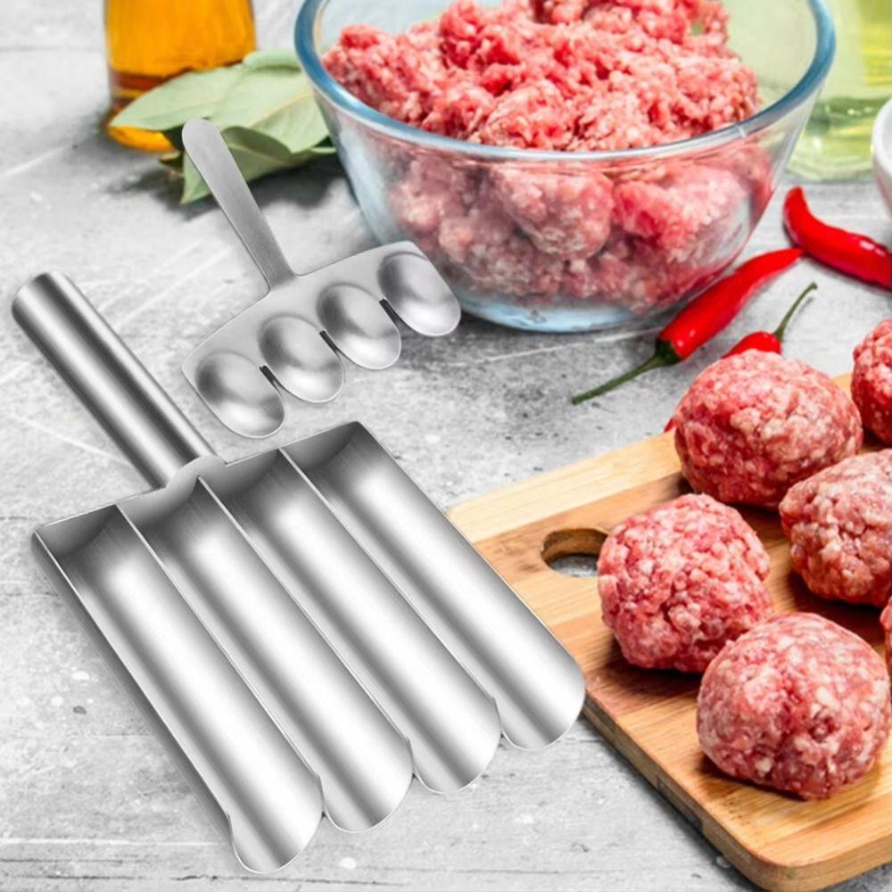 Прочная ручная машинка для фрикаделек, инструмент для легкого извлечения фрикаделек, форма для приготовления мясных шариков, кухонный инструмент