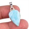 Подвеска из чистого серебра 925 пробы Natural Republic Larimar с драгоценным камнем 1,25 дюйма k7a08