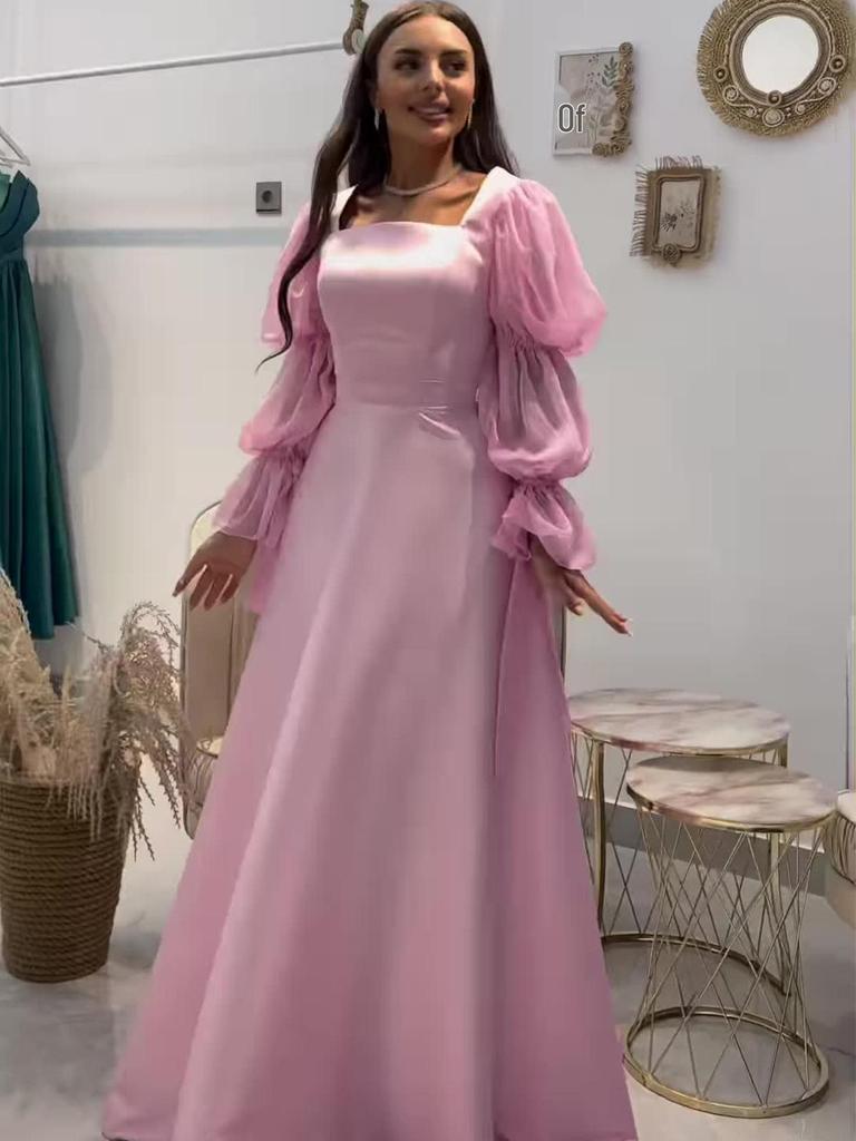 Элегантное приталенное легкое платье с длинным рукавом 2025 Весна для женщин