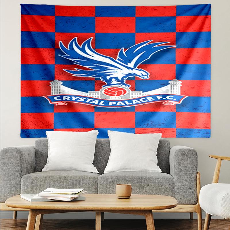 Crystal Fc Crest Printed Printed Tapestry, for Bedroom,Livingroom, dormitory, Large Wall Decor, Fabric Decor Fan Birthday Gifts