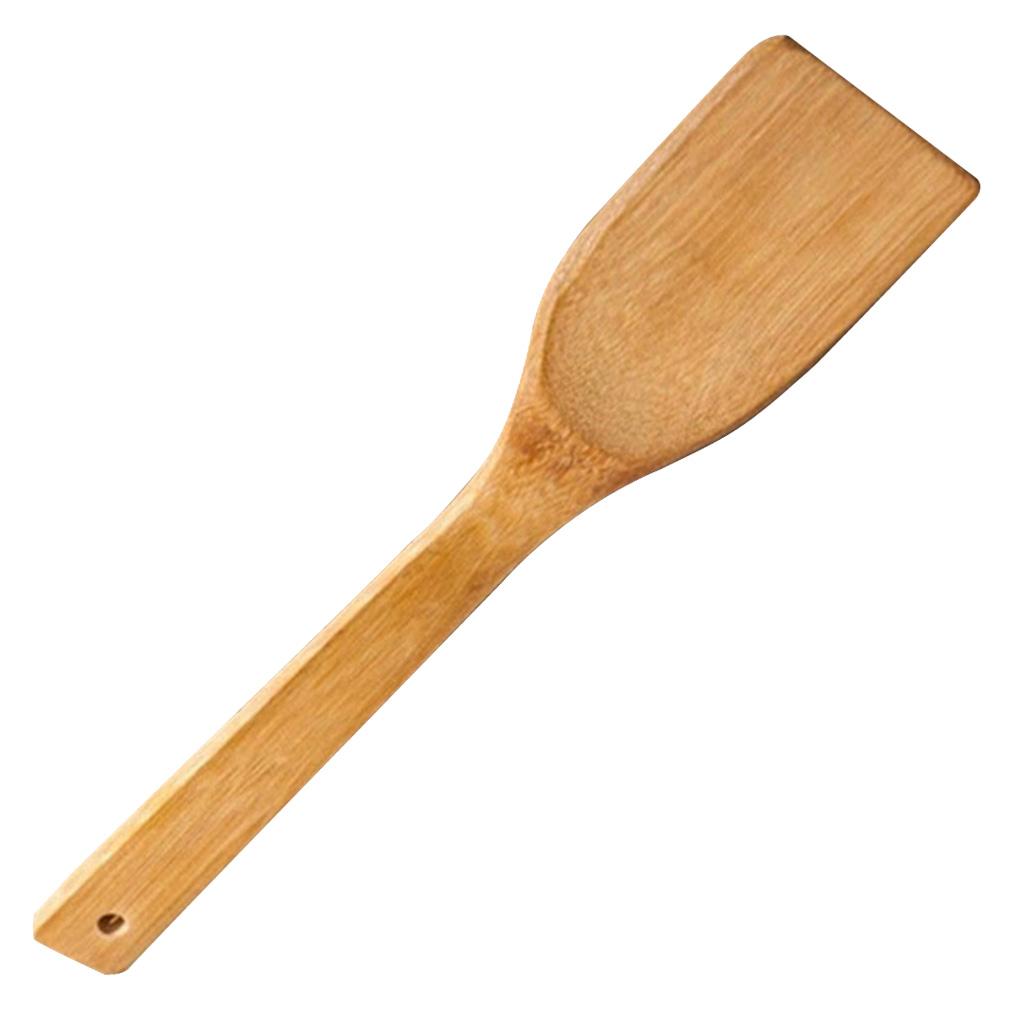 Бамбуковая деревянная лопатка Кухонная утварь Кухонные принадлежности Инструменты для приготовления пищи Столовые приборы с прорезями Лопатка для риса Гаджеты Ручка для выпечки Посуда Использование принадлежностей
