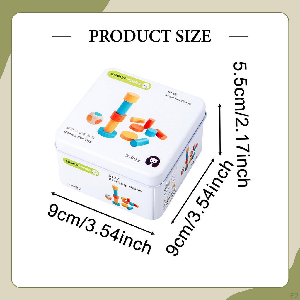 Wood Blocks Building Stacking Learning Counting Creative Playing Math Sorting Toys Small