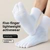 Мужские весенне-осенние спортивные носки для бега с амортизацией, нескользящей массажной подошвой, носки с пятью пальцами