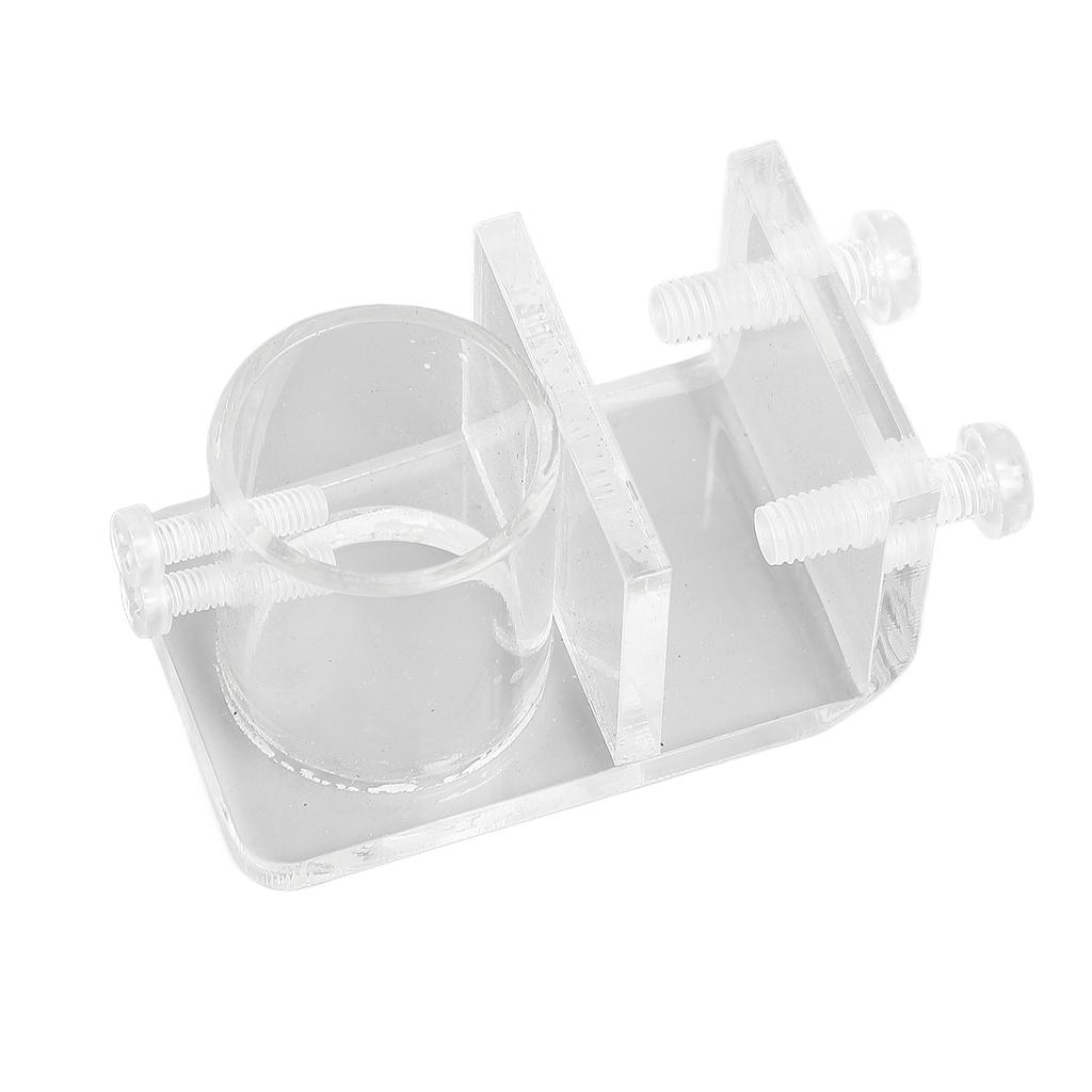 Aquarium Water Pipe Clamp Professional High Transmittance Acrylic Fish Tank Pipe Clip for Fish Tank Aquarium Single