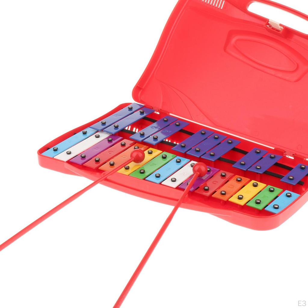 Children's Xylophone, Iron Plate 25 Notes Glockenspiel Musical Toy Educational Learning