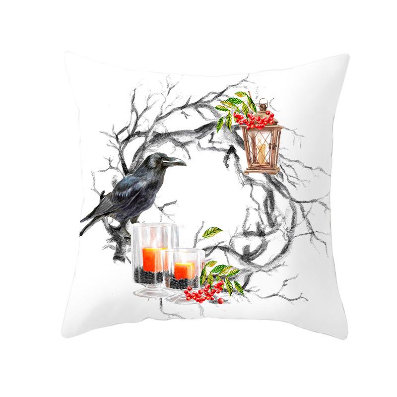 New Halloween Pumpkin Pillow Cover Home Peach Skin Home Decoration Supplies Cushion Waist Pillow Cover