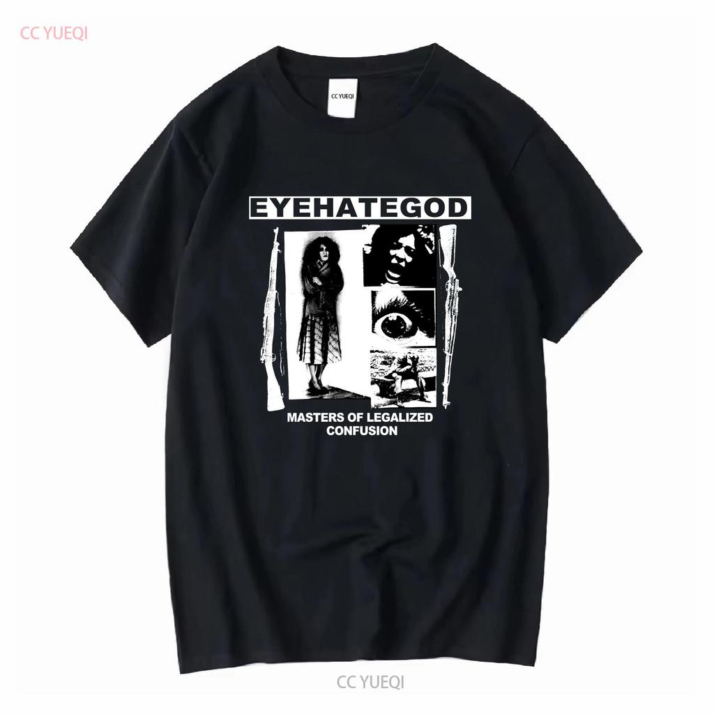 Винтажная черная хлопковая футболка полного размера группы Eyehategod 1a1167 Винтажная стираная удобная с принтом мягкая слегка унисекс