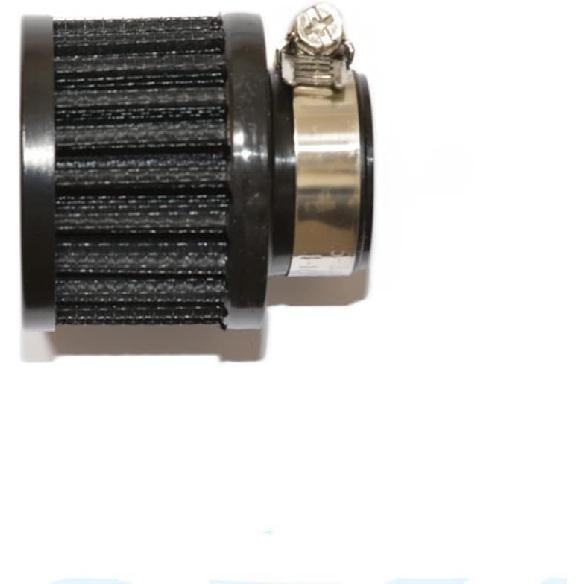 25mm Air Intake Filter 1" Inlet Dia Air Intake Cone Universal Filter Parts with Adjustable Clamp (Black)