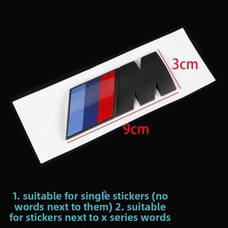 BALPJ1 Car Styling Fender Side Badge New R Emblem Sticker For BMW M M3 M5 M6 X3 E90 F30 G20 E36 E34 X6 G20 E46 X3 X4 X5 X7 Accessories