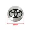 Toyota 56MM Колпачок ступицы колеса автомобиля Алюминиевые металлические наклейки с логотипом Для Rav4 Corolla Camry Aqua Yaris Cross Auris TRD Prius Chr GR