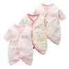 Litchii Guusii Комбинезон для новорожденного, хлопок, с длинным рукавом, милое розовое белье, набор из 6 предметов, майки, майки, 100% одежда,