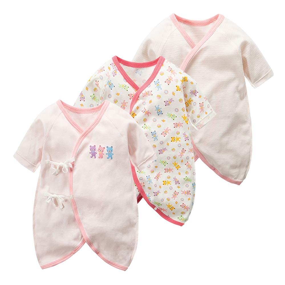 Litchii Guusii Комбинезон для новорожденного, хлопок, с длинным рукавом, милое розовое белье, набор из 6 предметов, майки, майки, 100% одежда,
