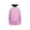 Nike Спортивная одежда Club Fleece Удобная Однотонная Вышитая Толстовка с Круглым Вырезом и Длинным Рукавом Волшебный Фламинго Молодежная Детская FD2923646