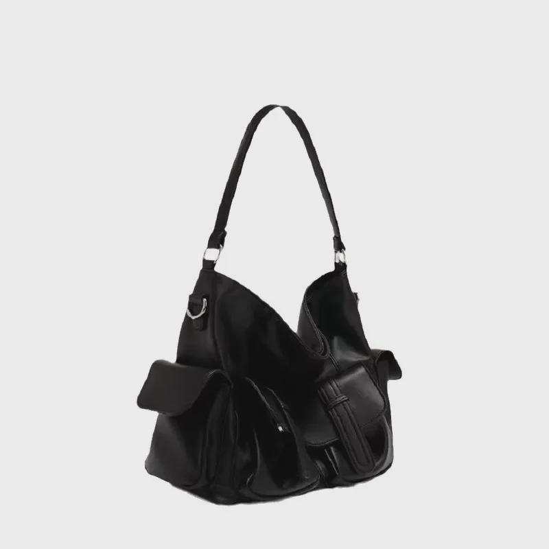 Модная черная сумка через плечо в стиле ретро для мотоциклистов для девочек