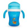 Mee Mee 360° Soft Spout Baby Trainer Sipper 240 Ml | Dual Handle, Anti-Leak & Spillproof Sippy Cup for Toddlers | Non-Toxic & BPA-Free(Blue)