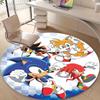 1pc Sonic6 Design Printed Area Round Carpet for Bedroom Living Room Home Decor Rugs Mat Non Slip Mat Rug for Bedside