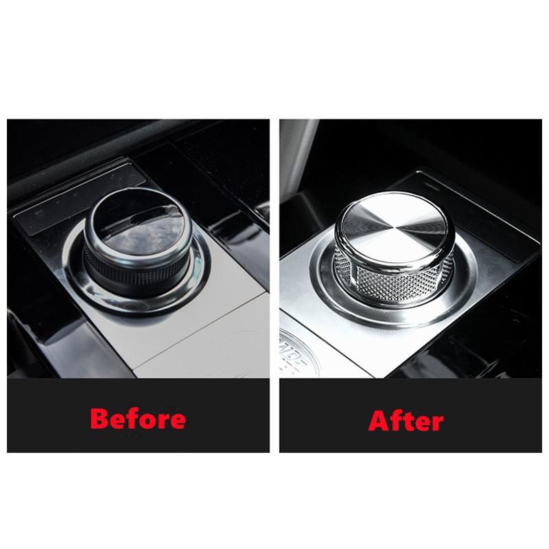 Zinc Alloy Gear Shift Knob Head Trim For Land Rover Discovery Sport Discovery 4 LR5 Range Rover Sport Evoque Vogue