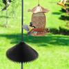 Squirrel Baffle for Birds Feeder Pole Universal Squirrel Guard with Spring 19-Inch Squirrel Barrier Stops Squirrels for Shepherd's Hook Birds Houses