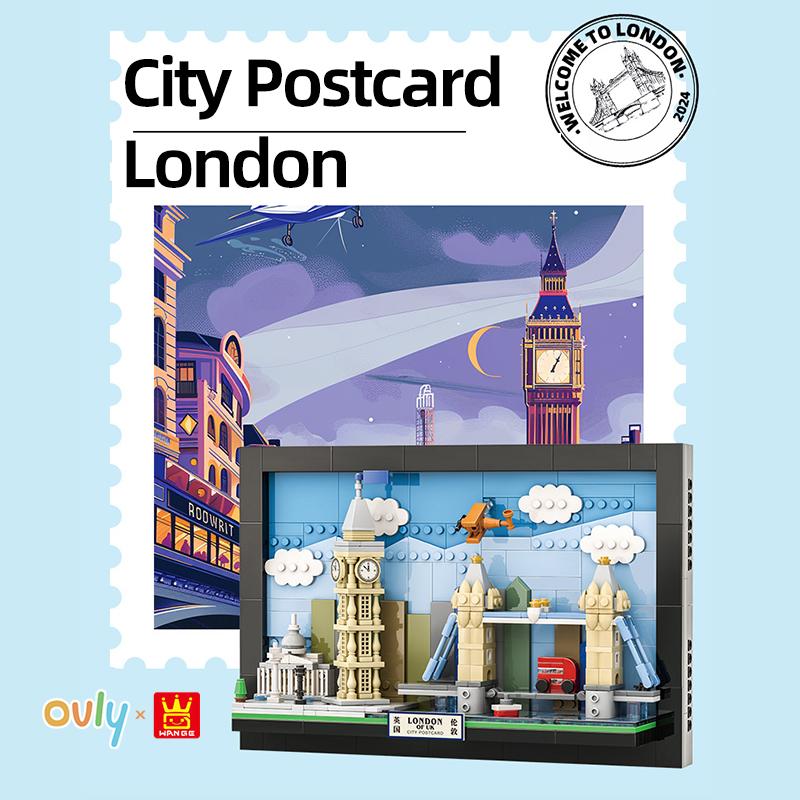 Wange Лондон Сити Соединенное Королевство Тауэрский мост Биг Бен Пазл Подвесной Арт Декор Гостиная Сборка Строительные Блоки № 4926