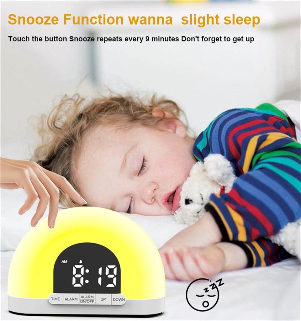 Имитация восхода солнца, будильник, интеллектуальный ночник для спальни