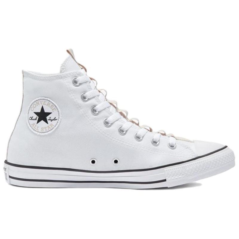 Converse Chuck Taylor All Star Удобные и Универсальные Высокие Эспадрильи Унисекс Белые
