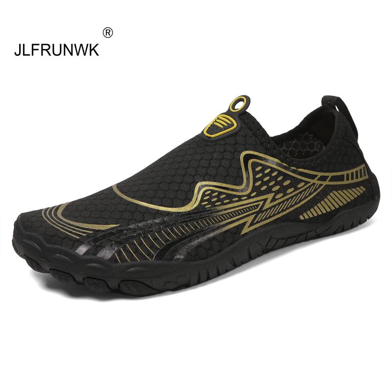 Canyoning Shoes Men's Lightweight, Anti-slip Breathable Outdoor Wading Shoes Men Flat Fashion Hollowed-out Casual Shoes Men