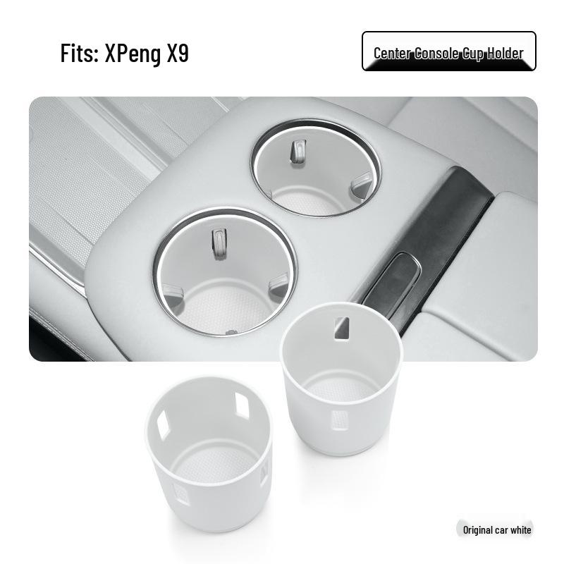 Крышка подстаканника центральной консоли Xiaopeng X9 24-25 - Нескользящий аксессуар для украшения интерьера