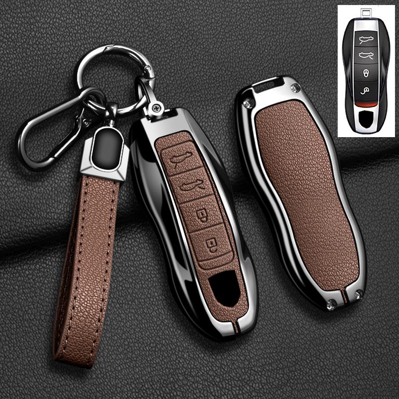 AABKR1 Car Key Case Cover For Porsche Cayenne 958 911 Lepin 996 Macan Boxster Panamera 997 944 924 Panamera 718 971 9YA Protect Keychai