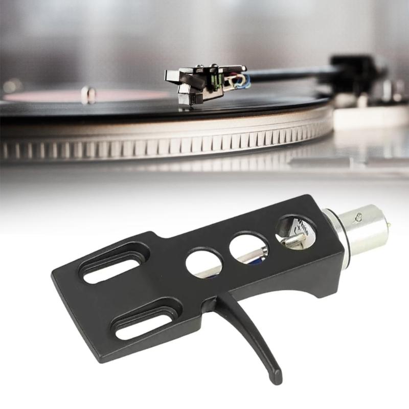 Aluminum Turntables Cartridge Stand Holder with Color Wire for Record Player Needle Holder for Audiophiles