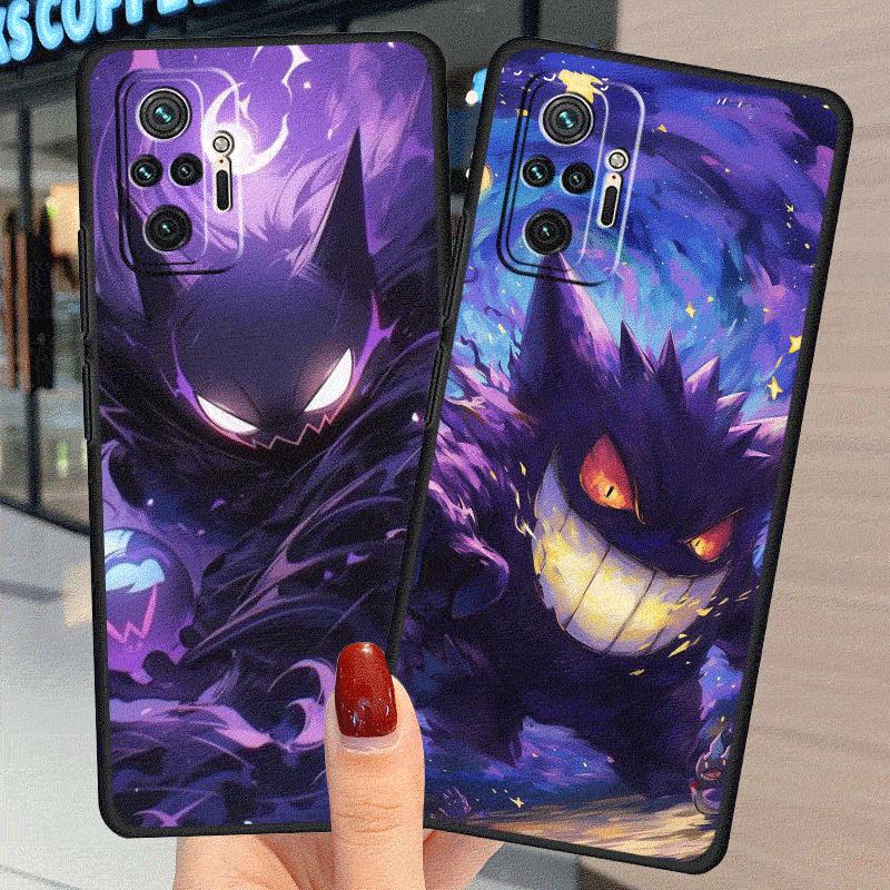 Чехол Pokemon Gengar для Xiaomi Redmi Note 12 10 5G 11 13 9 9S 8 Pro 13c 12 C 10 10C 9C 9A A1 K40 Pro Силиконовые Чехлы для Телефона