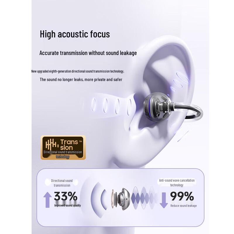 XiaoDu G108 AI Open-Ear Clip-On Bluetooth Headphones