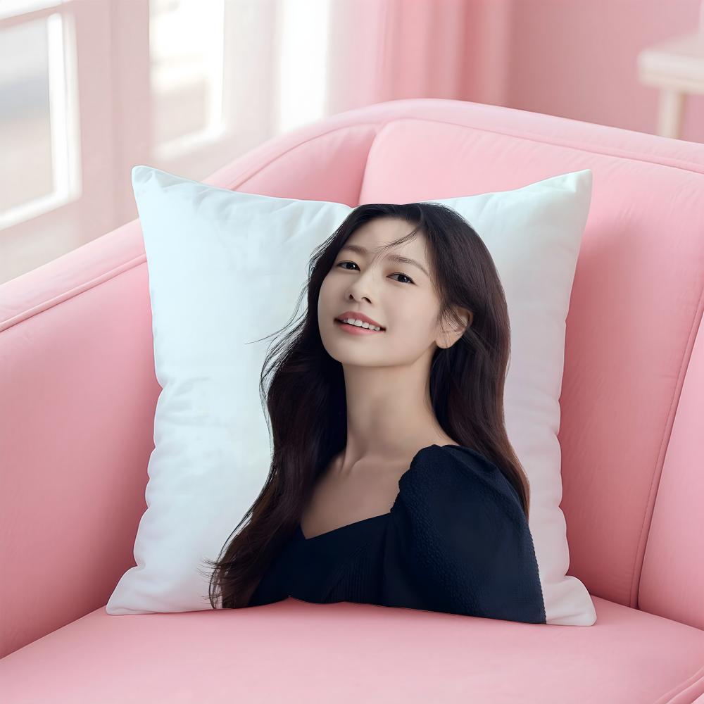 Очаровательная корейская красивая актриса Чон Со Мин Наволочка для подушки-кушона Короткий плюш Невидимая молния Чехол для диванной подушки в комнате