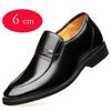 Increased 6 Cm Men Formal Shoes Hidden Heel Men's Wedding Oxfords Heighten Tall Male Dress Leather Footwear 2024