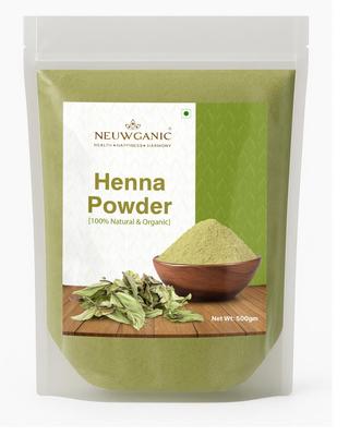 Neuwganic Органический порошок хны для окрашивания волос (500 г) | Натуральный Травяной Краситель для Волос Коричневых и Черных Оттенков | Без Химикатов Свободная Хна для Волос Gr