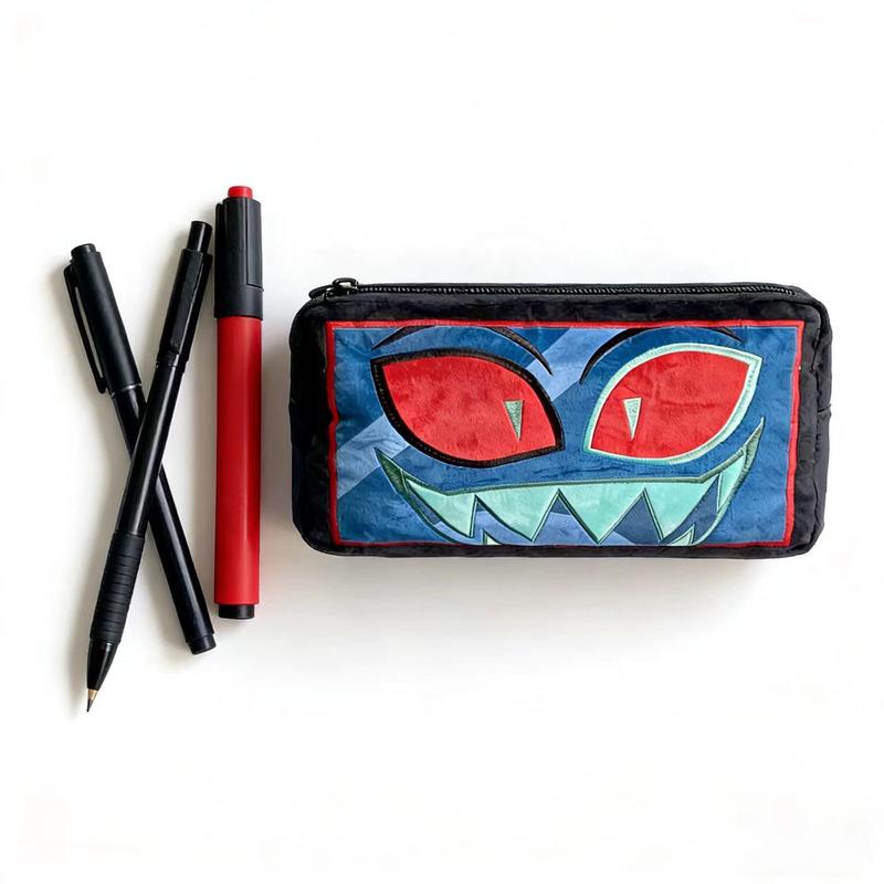 In Stock Hazbin El Vox Plush Doll Bag Pencil Case Coin Purse Cute Anime Peripherals Toy Birthday Christmas Gift