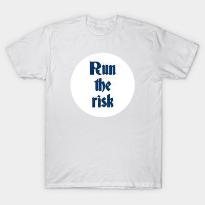 Футболка женская с глубокими цитатами Run The Risk наклейка Harajuku принт Kawaii футболка летняя с коротким рукавом женская футболка топ футболка