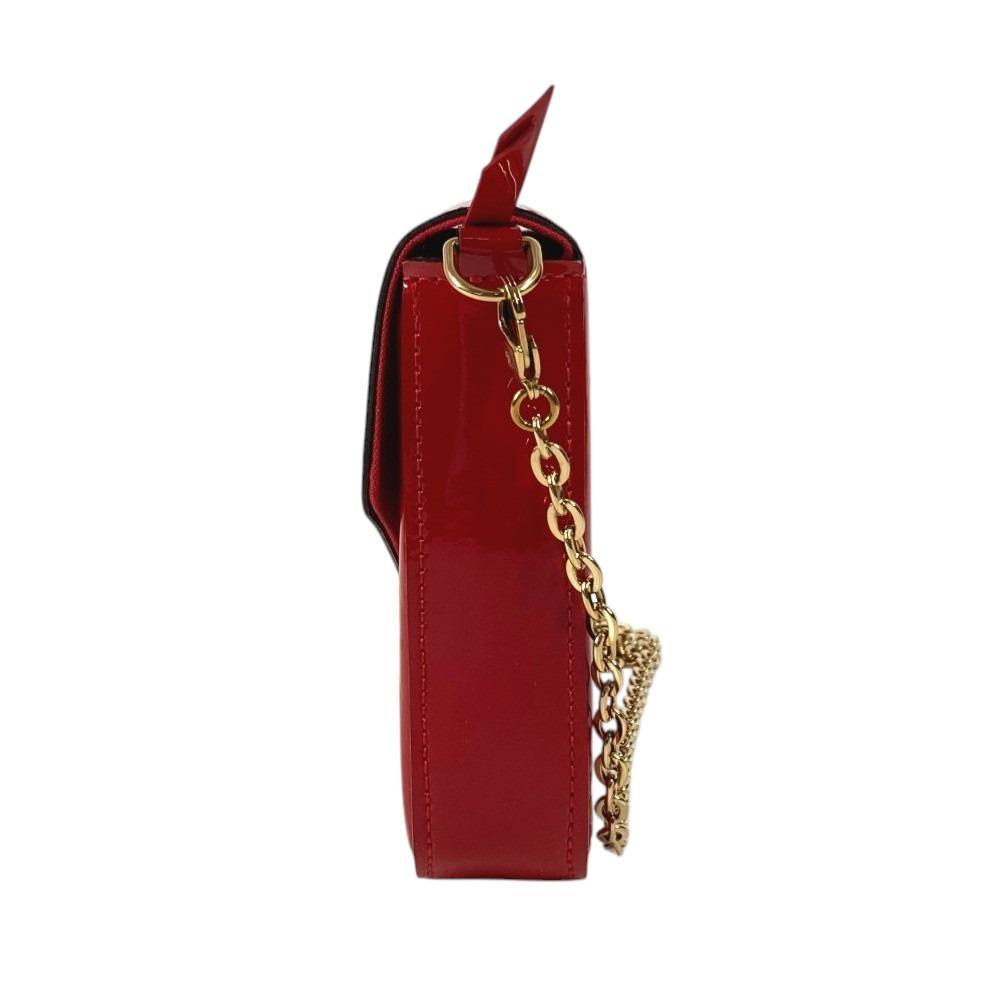 Louis Vuitton M61293 Monogram Vernis Pochette Felicy Clutch bag Shoulder Bag Red