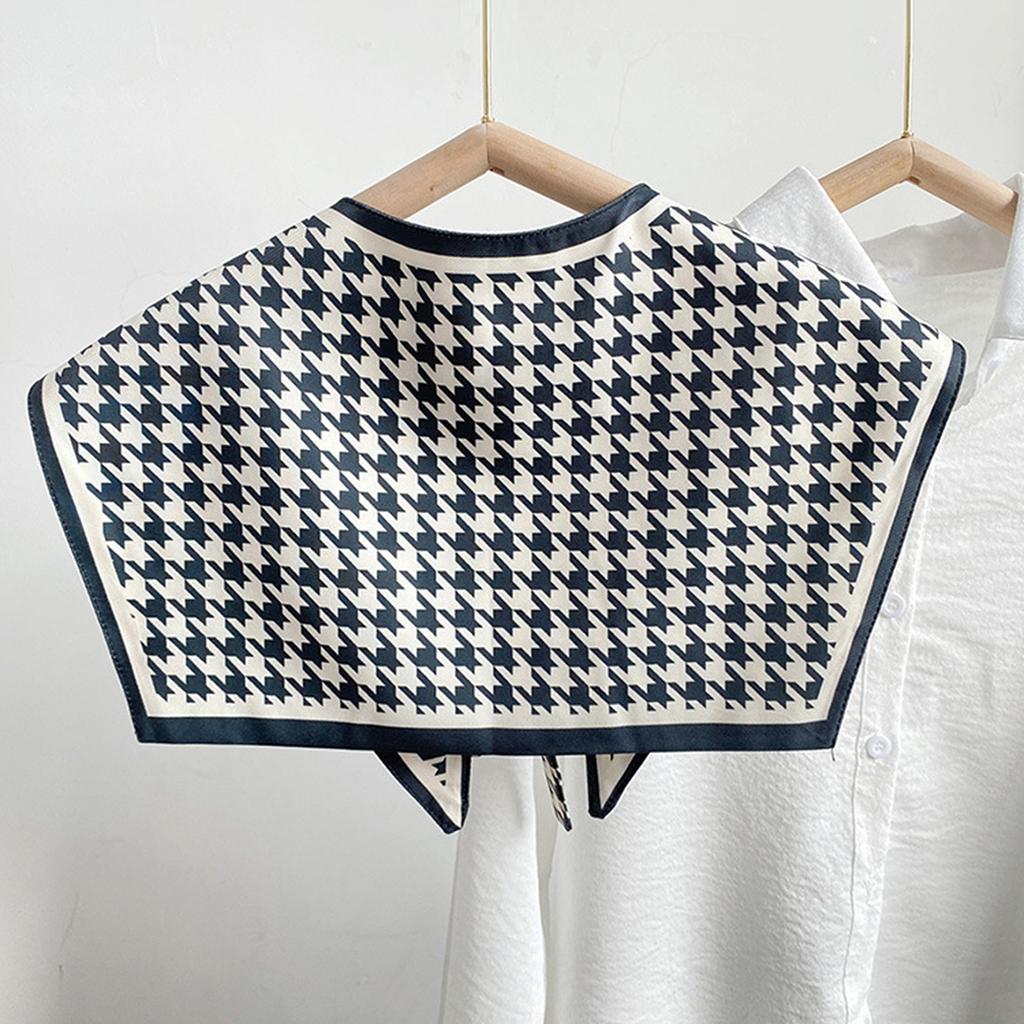 Fashion Detachable Collars Floral Printed Shawl Summer Shoulder Cover Fake Collar For Women Decorated Scarf Poncho New Design