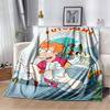 Cartoon (Futurama) print blanket. A warm and comfortable flannel blanket suitable for bedrooms, sofas, beds, chairs, picnics,