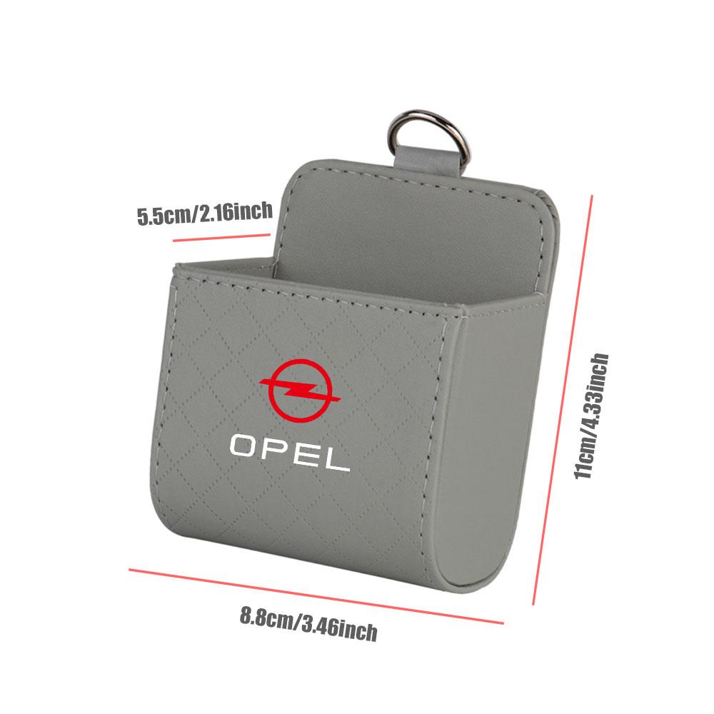 Car Emblem Air Outlet Hanging Storage Box Organizer Auto Accessories For Opel OPC Astra K J Vectra Corsa Zafira Insignia Mokka FG8