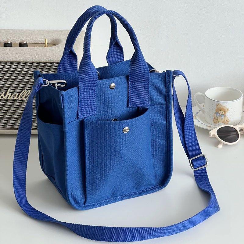 Универсальная холщовая термосумка для ланча, портативная сумка-тоут для хранения для путешествий и пикников, легко моющийся квадратный органайзер