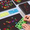Rainbow Scratch Art Paper Card Set Colorful DIY Drawing Board Interesting Scratch Card Kit  Gifts