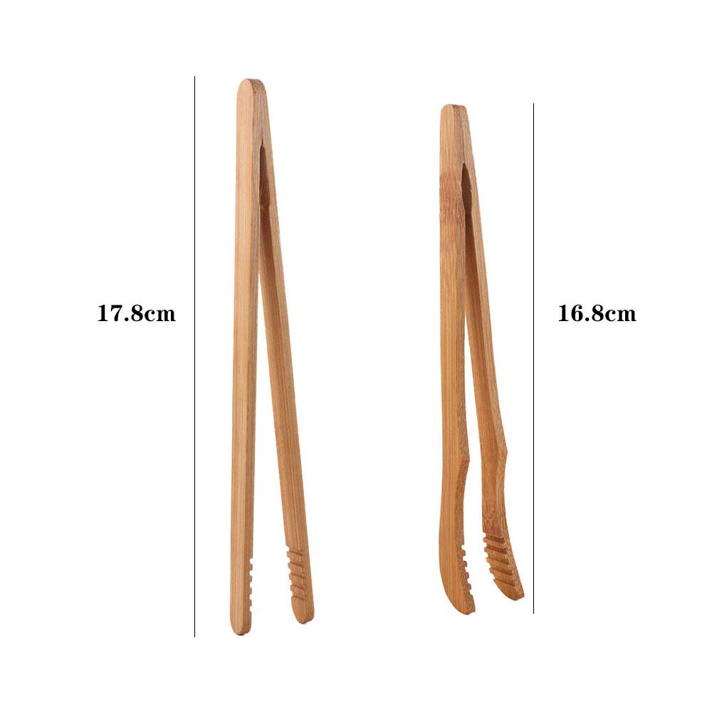Bread Cheese Bamboo Clamp Cooking Reusable Food Tongs Gripper Toast Clip Tea Tweezer