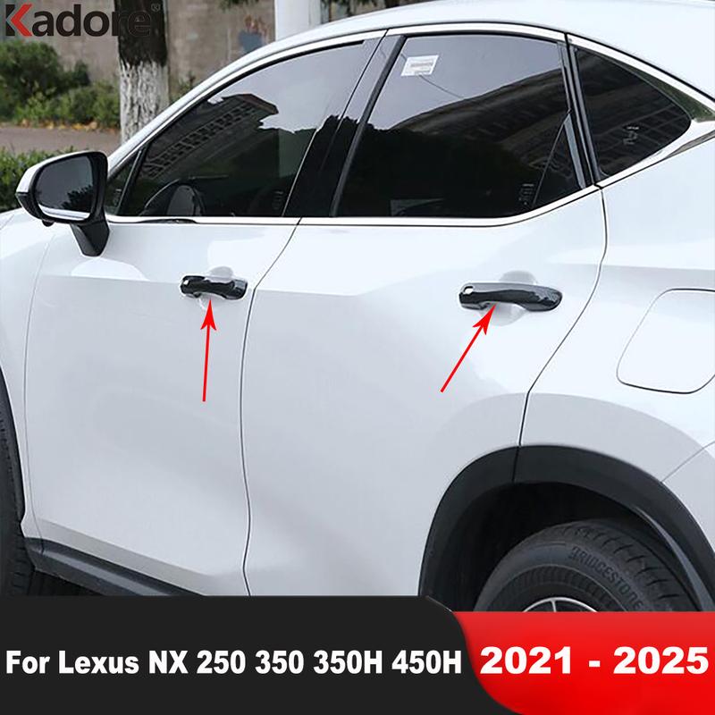 Door Handle Cover Trim For Lexus NX 250 350 350H 450H -2024 2025 Carbon Fiber Car Side Door Handles Bowl Cup Accessories