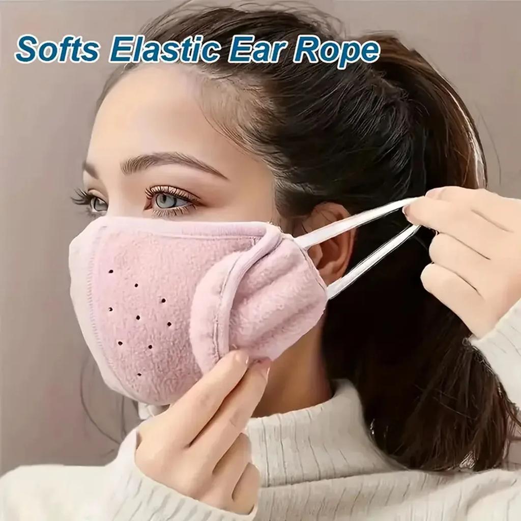 1pc-Winter Mask Warm Mask, Full Cover Face Mask Outdoor Windproof Mask, Breathable Thickened Dustproof Reusable Mask