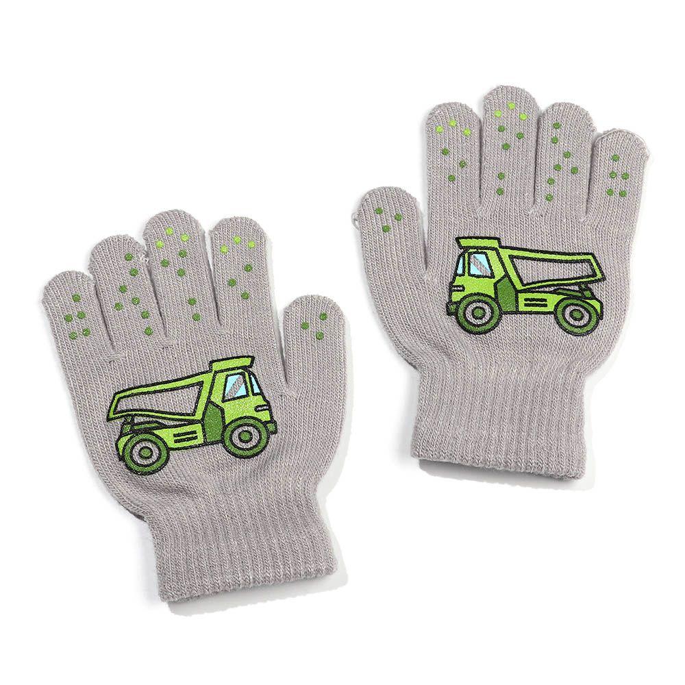 Baby Boys Girls Soft Non-slip Cute Cartoon Kids Gloves Thick Warm Knitted Mittens